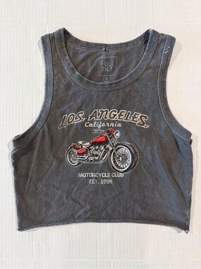 Full Tilt Los Angeles Motorcycle Cropped Tank
